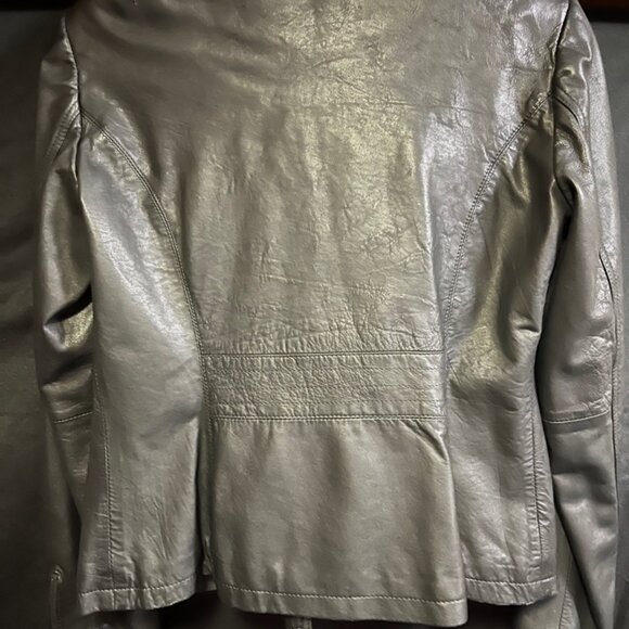 Leather jacket nouhaila cuir lambkin - Picture 6 of 6